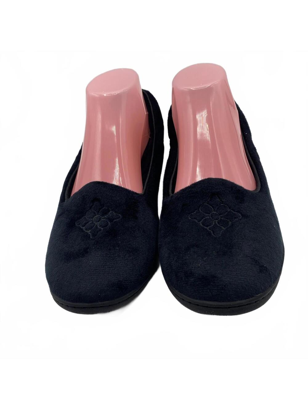 Dearfoams Womens Rebecca Microfiber Velour Closed Back Slipper  Size L